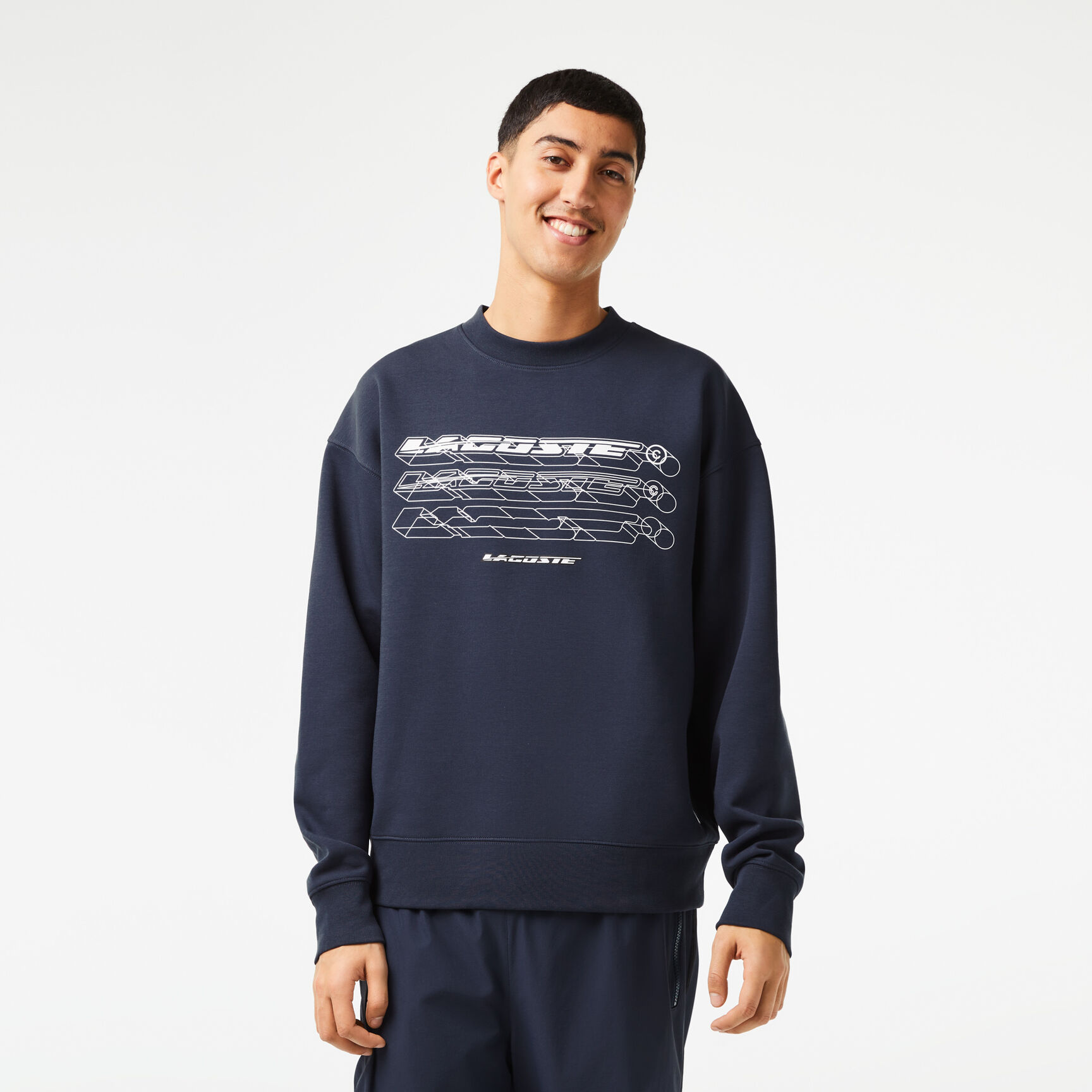 Men&rsquo;s Lacoste Loose Fit Branded Sweatshirt