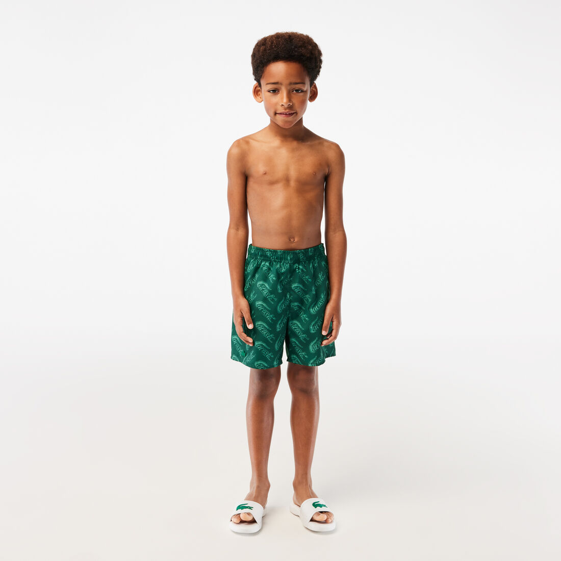 Men&rsquo;s Lacoste Croc Print Swimsuit
