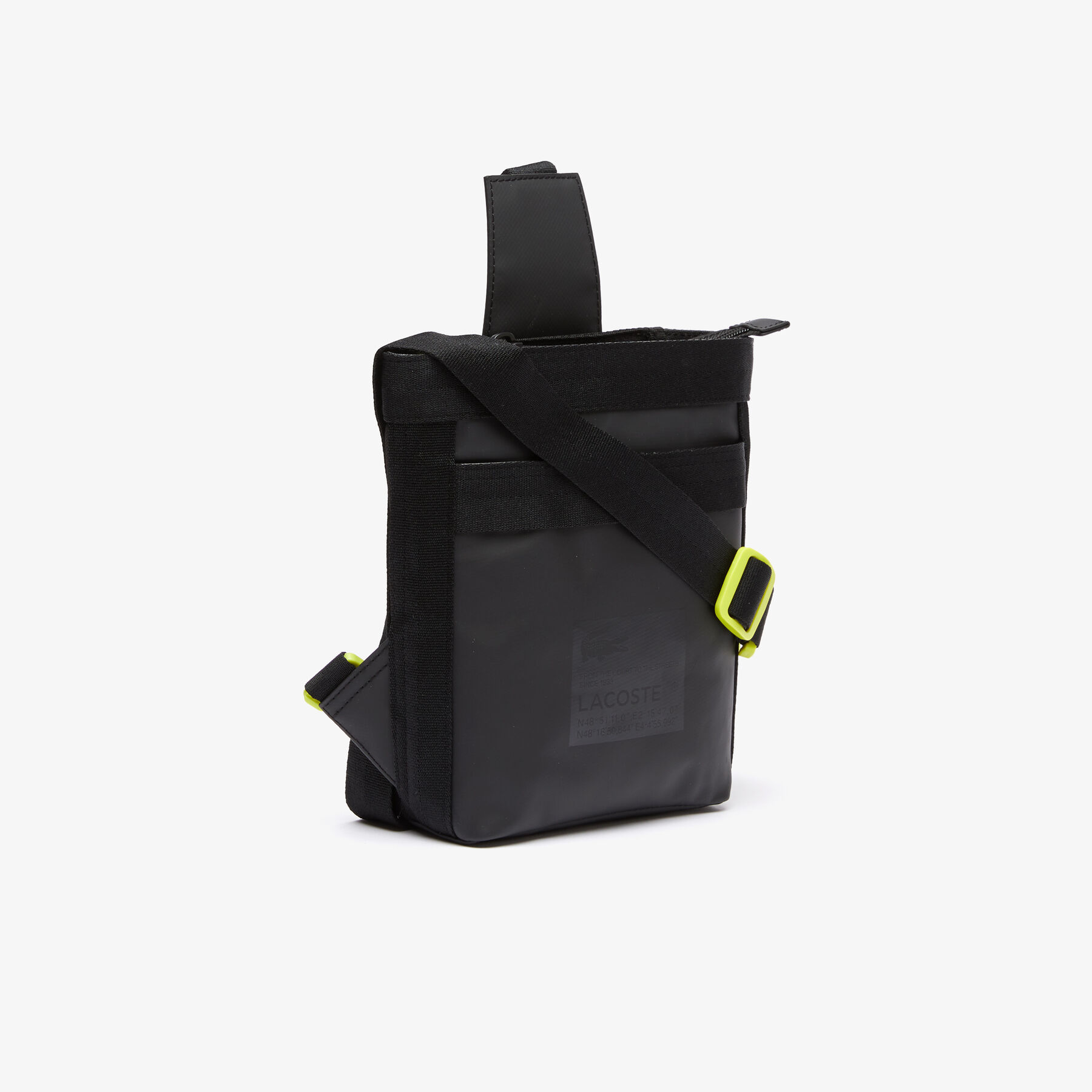 Men's Lacoste Signature Print Body Bag men s lacoste signature print body bag