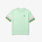 Women’s Crew Neck Striped Accents Honeycomb Cotton T-shirt lacoste women s crew neck striped accents honeycomb cotton t shirt