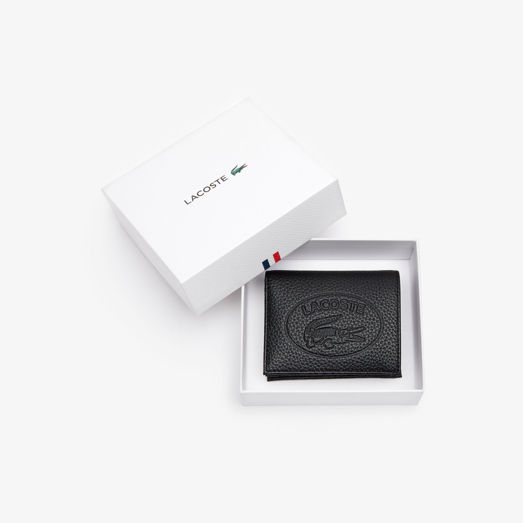 lacoste women s croco crew grained leather phone wallet