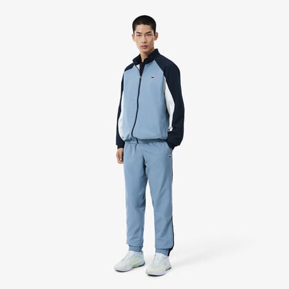 lacoste sport printed colour block tracksuit