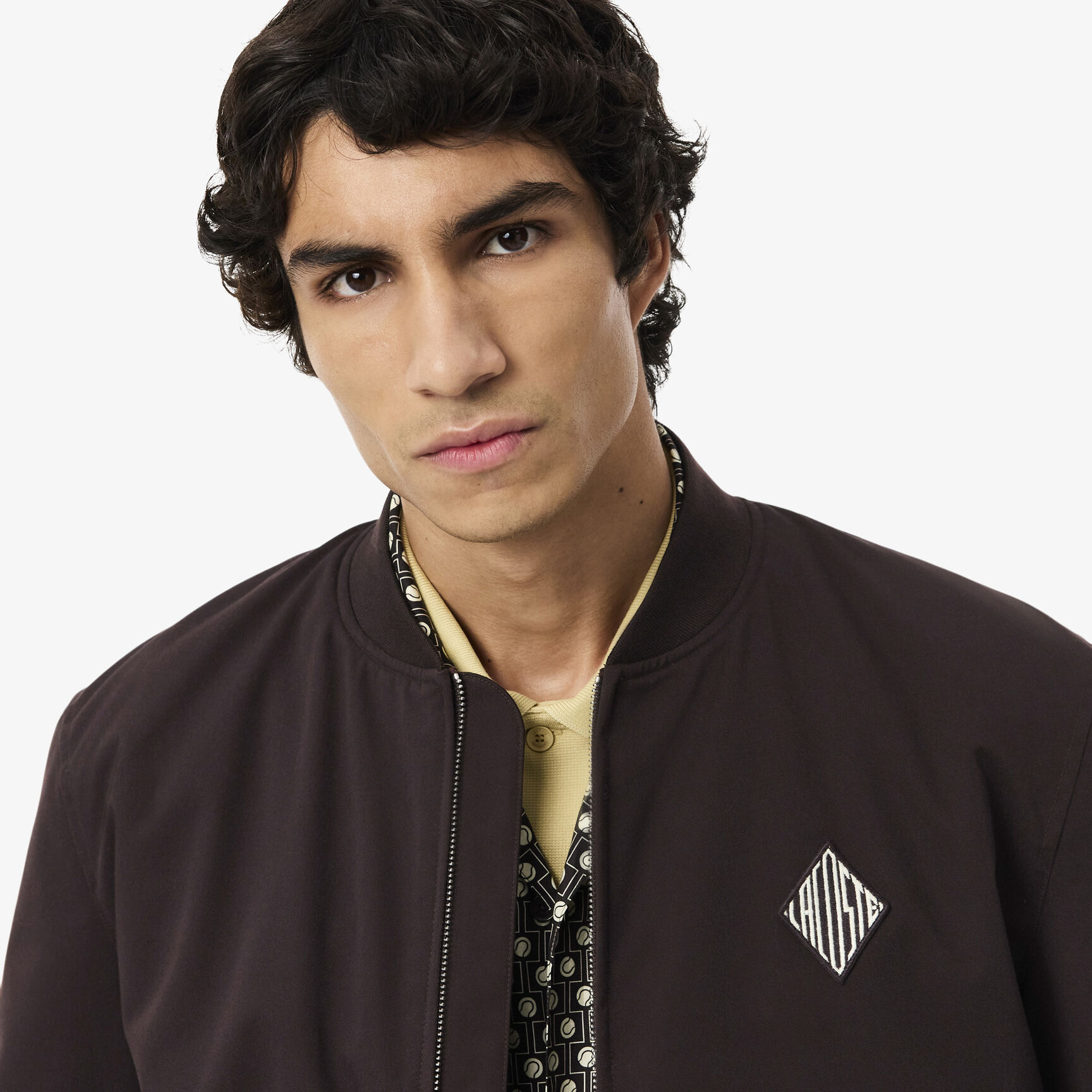 Retro Badge Water-Repellent Bomber Jacket