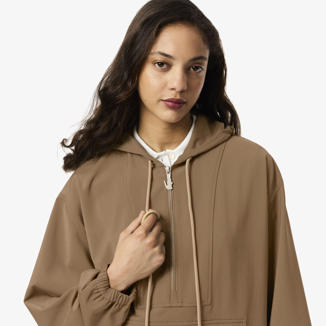 Oversized Wool Blend Popover Jacket Oversized Wool Blend Popover Jacket