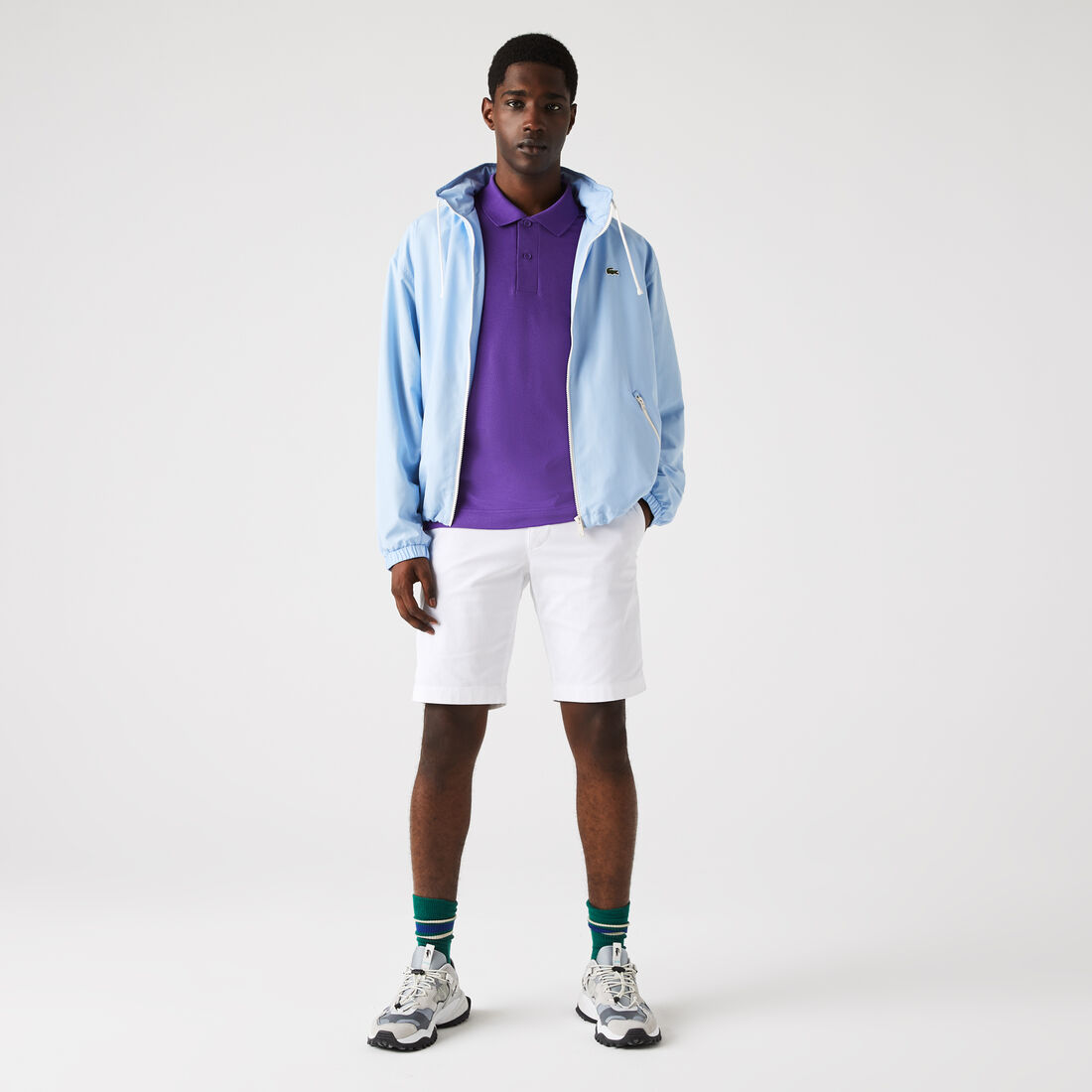 شورت بيرمودا من الجبردين المرن بقصة ضيقة للرجال