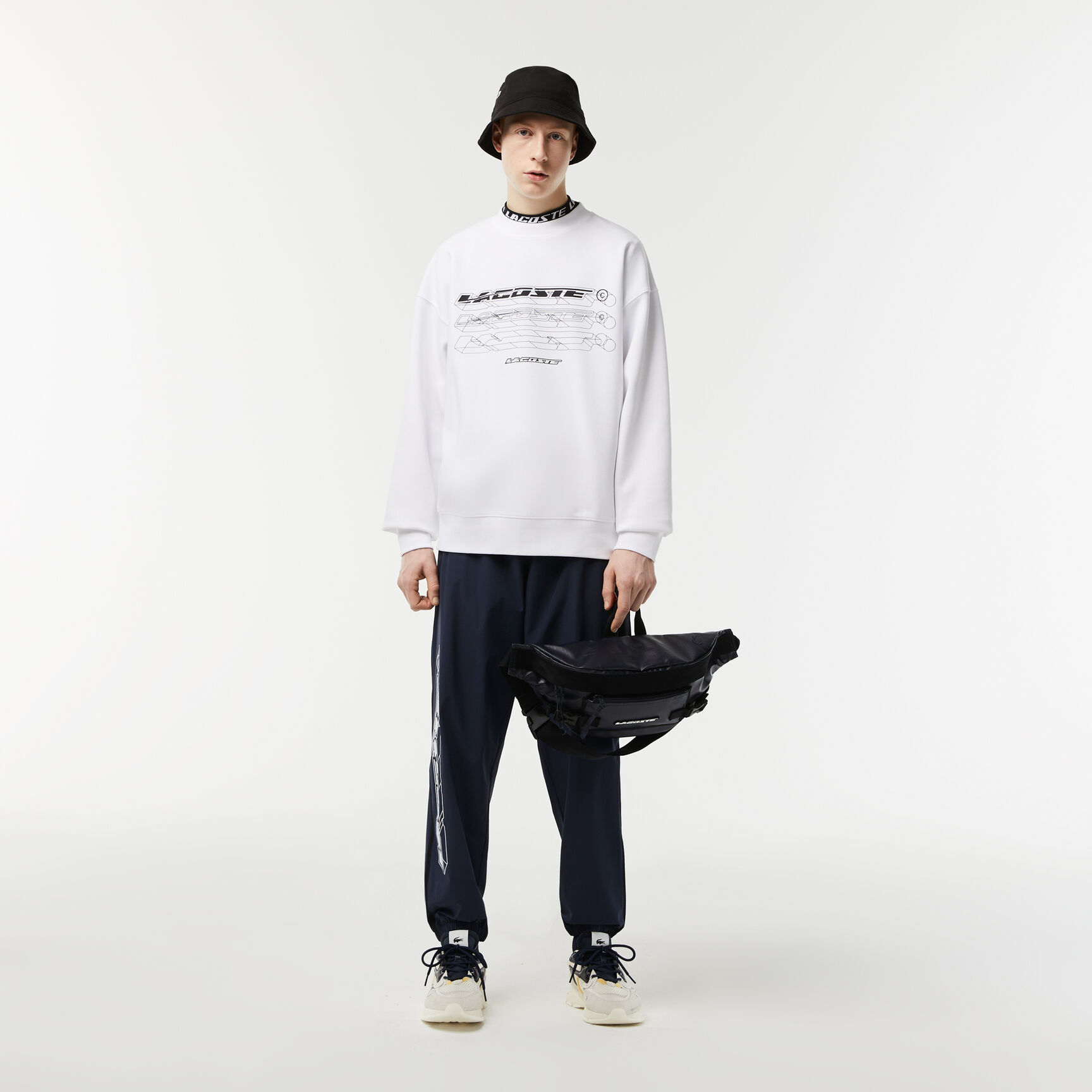 Men&rsquo;s Lacoste Loose Fit Branded Sweatshirt