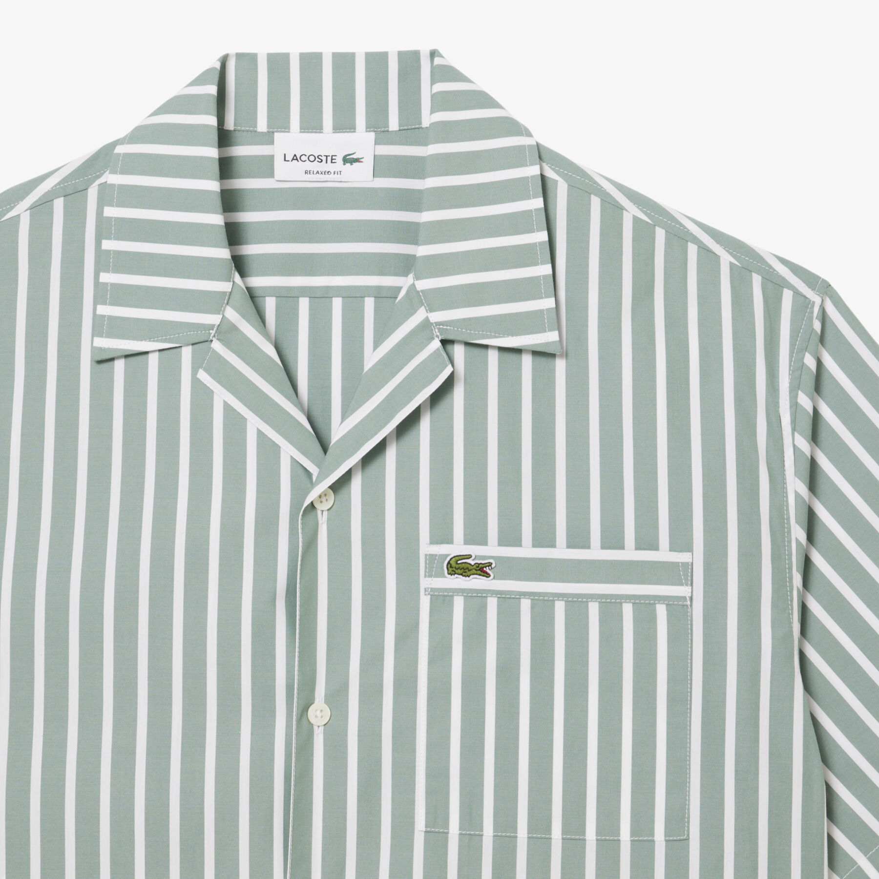 Relaxed Fit Striped Short Sleeved Shirt Relaxed Fit Striped Short Sleeved Shirt