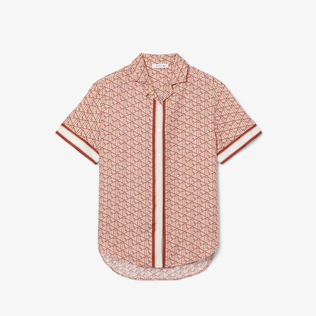 Oversized Monogram Print Shirt Oversized Monogram Print Shirt