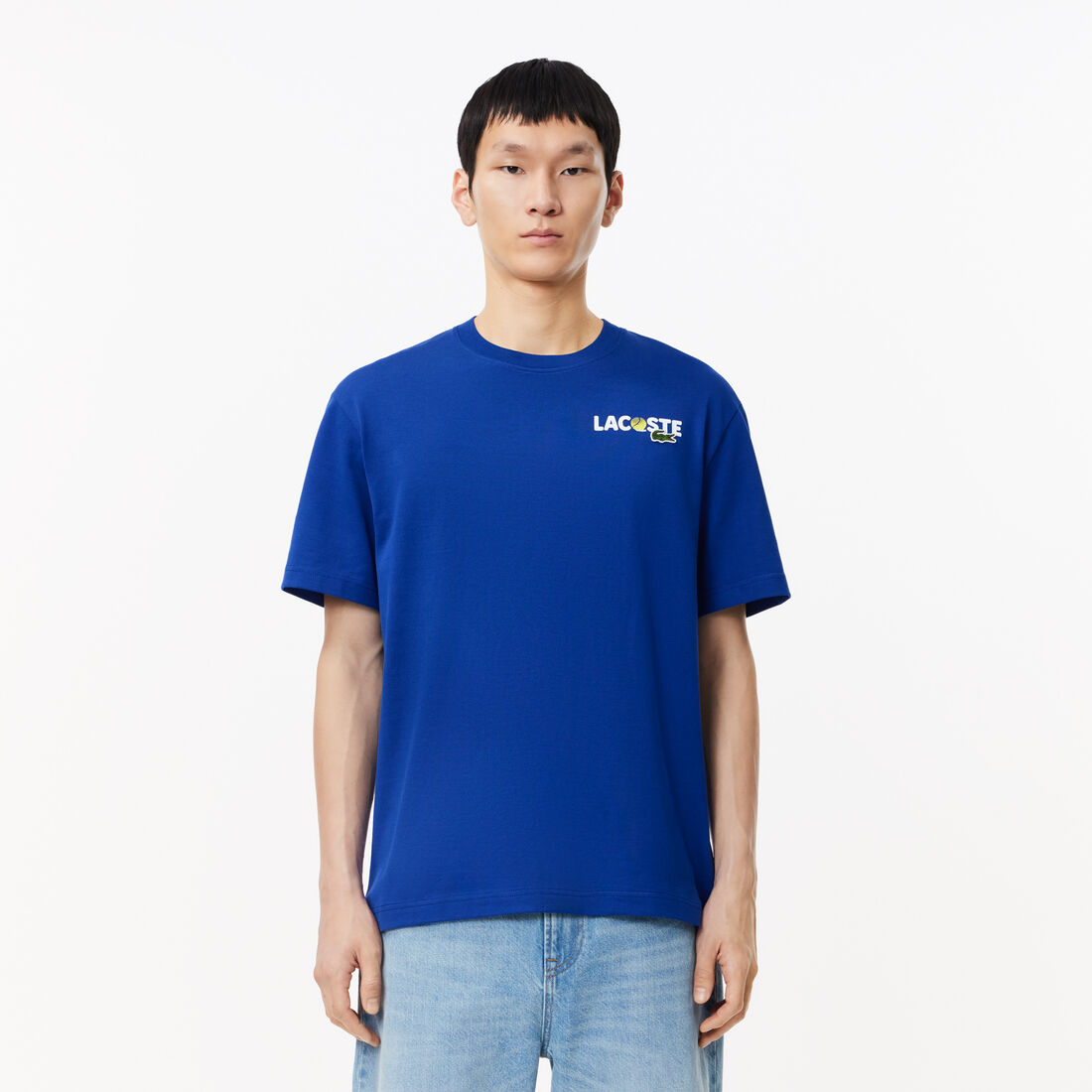 Heavy Cotton Jersey Back Print T-shirt