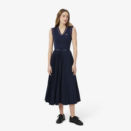 Long Pleated Elasticated Waist Skirt