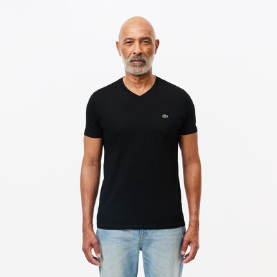 Men's V-neck Pima Cotton Jersey T-shirt