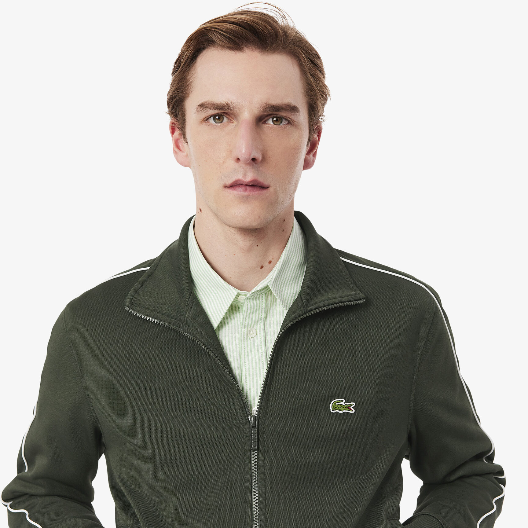 Paris Pique Zip Front Track Jacket