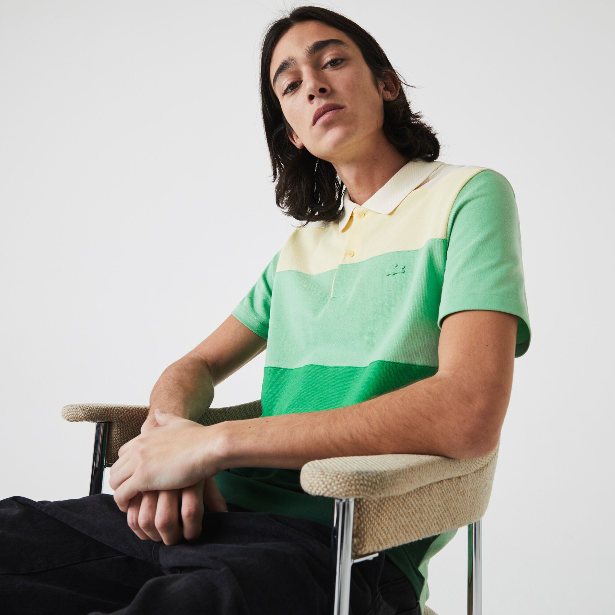 Men’s Lacoste Regular Fit Fresh Colorblock Cotton Piqué Polo Men’s Lacoste Regular Fit Fresh Colorblock Cotton Piqué Polo