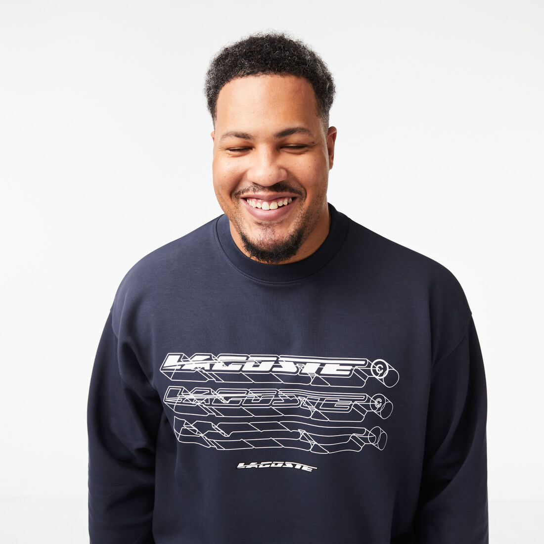 Men’s Lacoste Loose Fit Branded Sweatshirt Men’s Lacoste Loose Fit Branded Sweatshirt