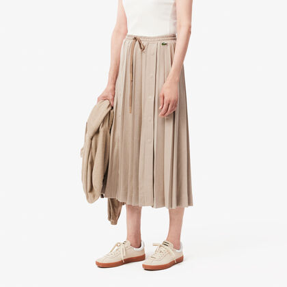 Long Pleated Flannel Skirt Long Pleated Flannel Skirt