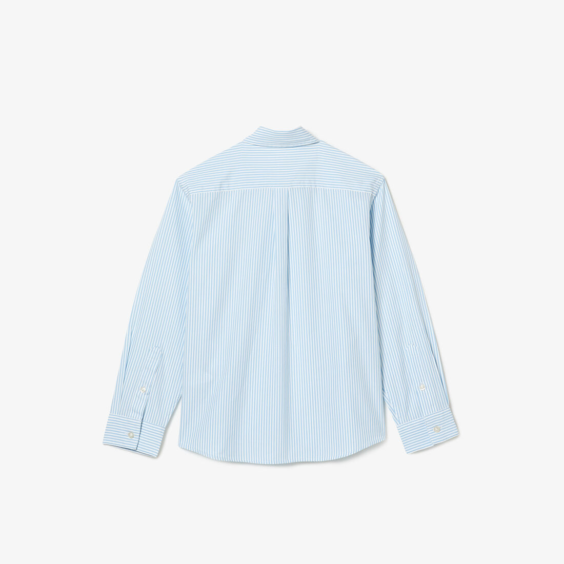 Kids' Lacoste Striped Print Oxford Cotton Shirt Kids' Lacoste Striped Print Oxford Cotton Shirt