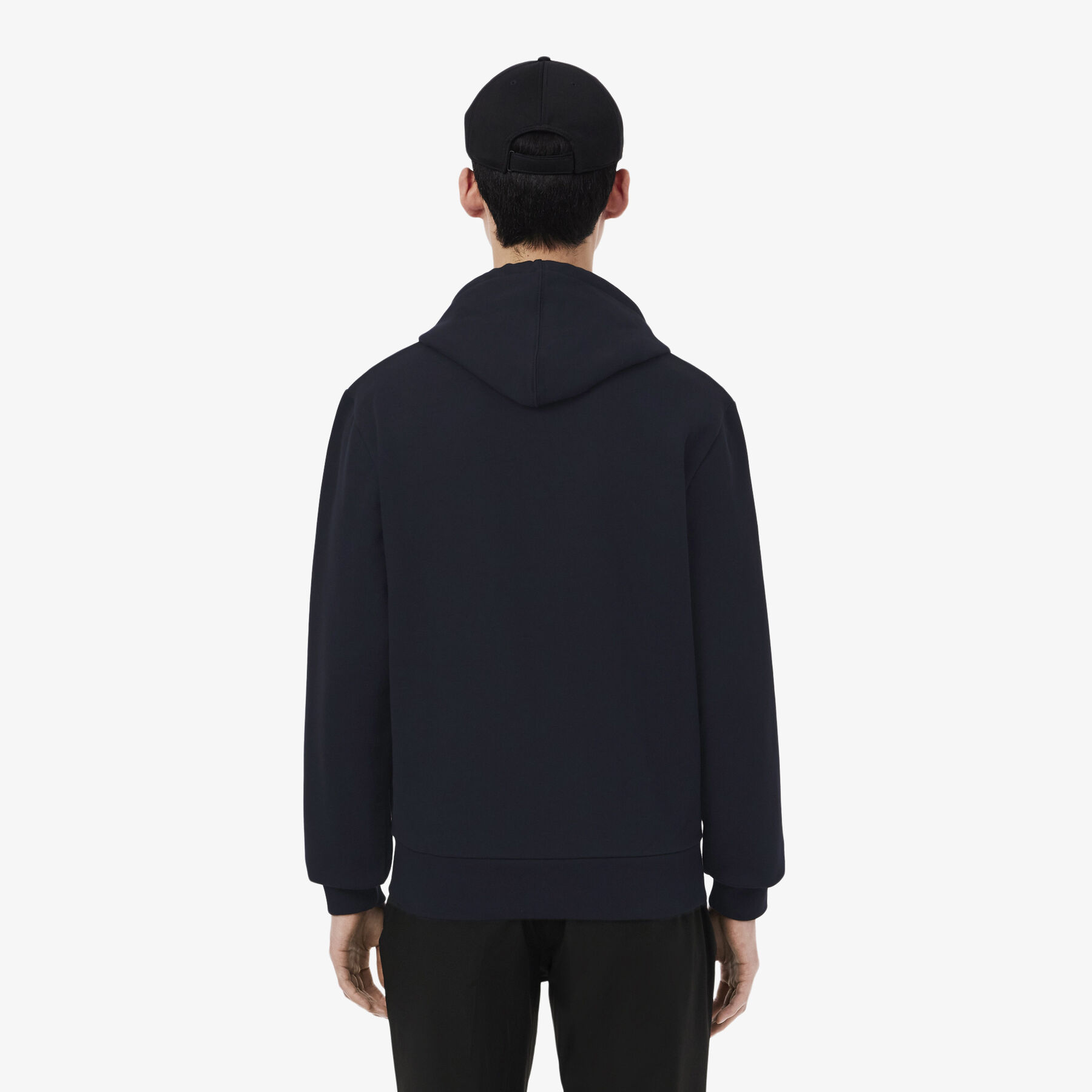 Colour-Block Zipped Hoodie