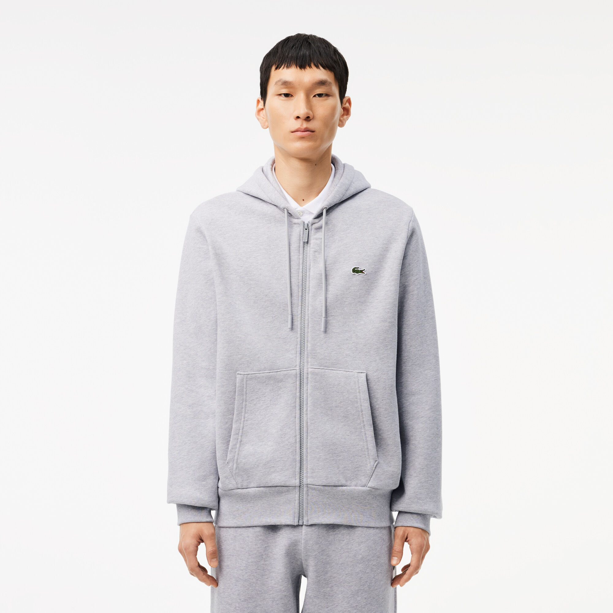 Buy Zip Up Fleece Hoodie Lacoste QA