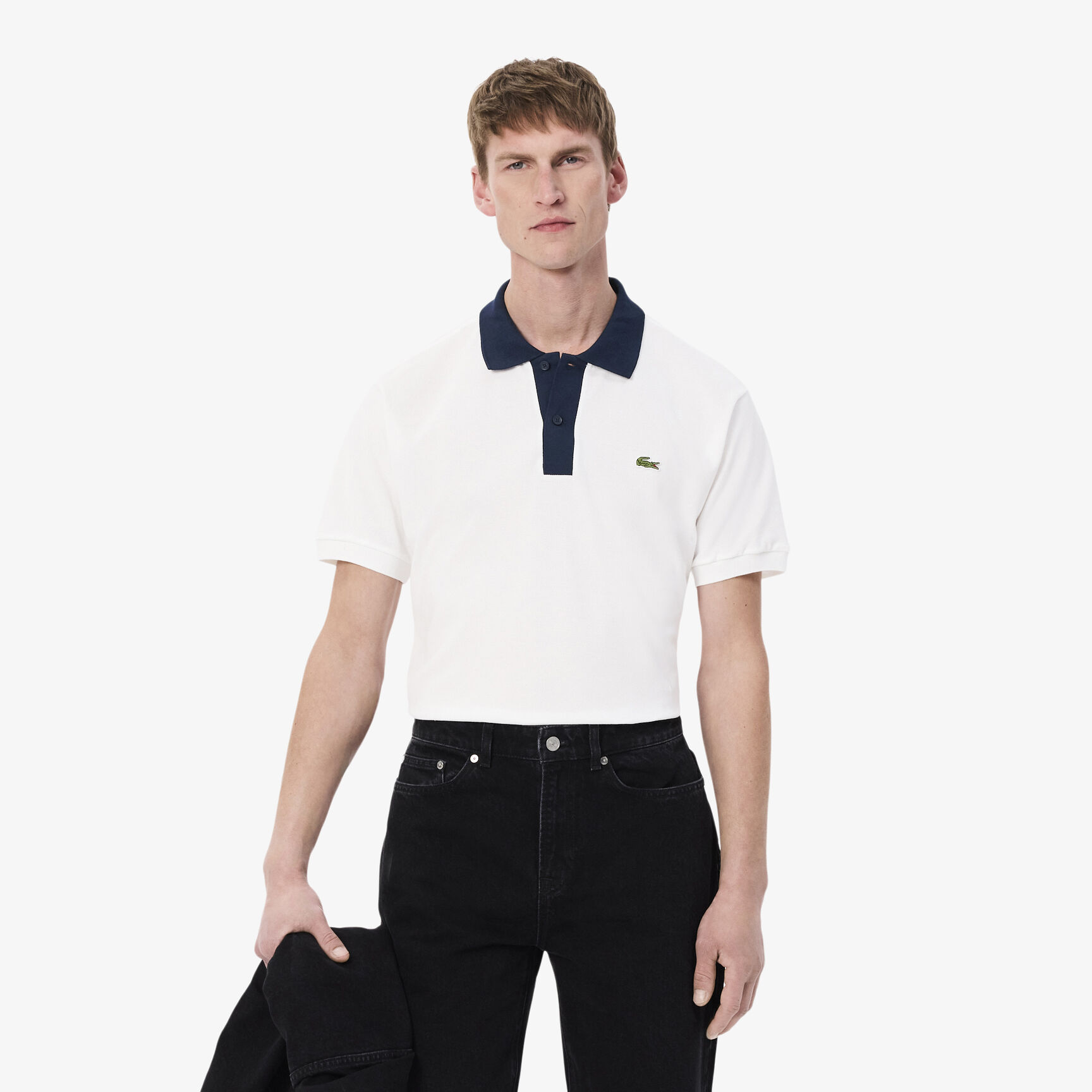 Classic Fit Contrast Collar L.12.12 Polo Shirt