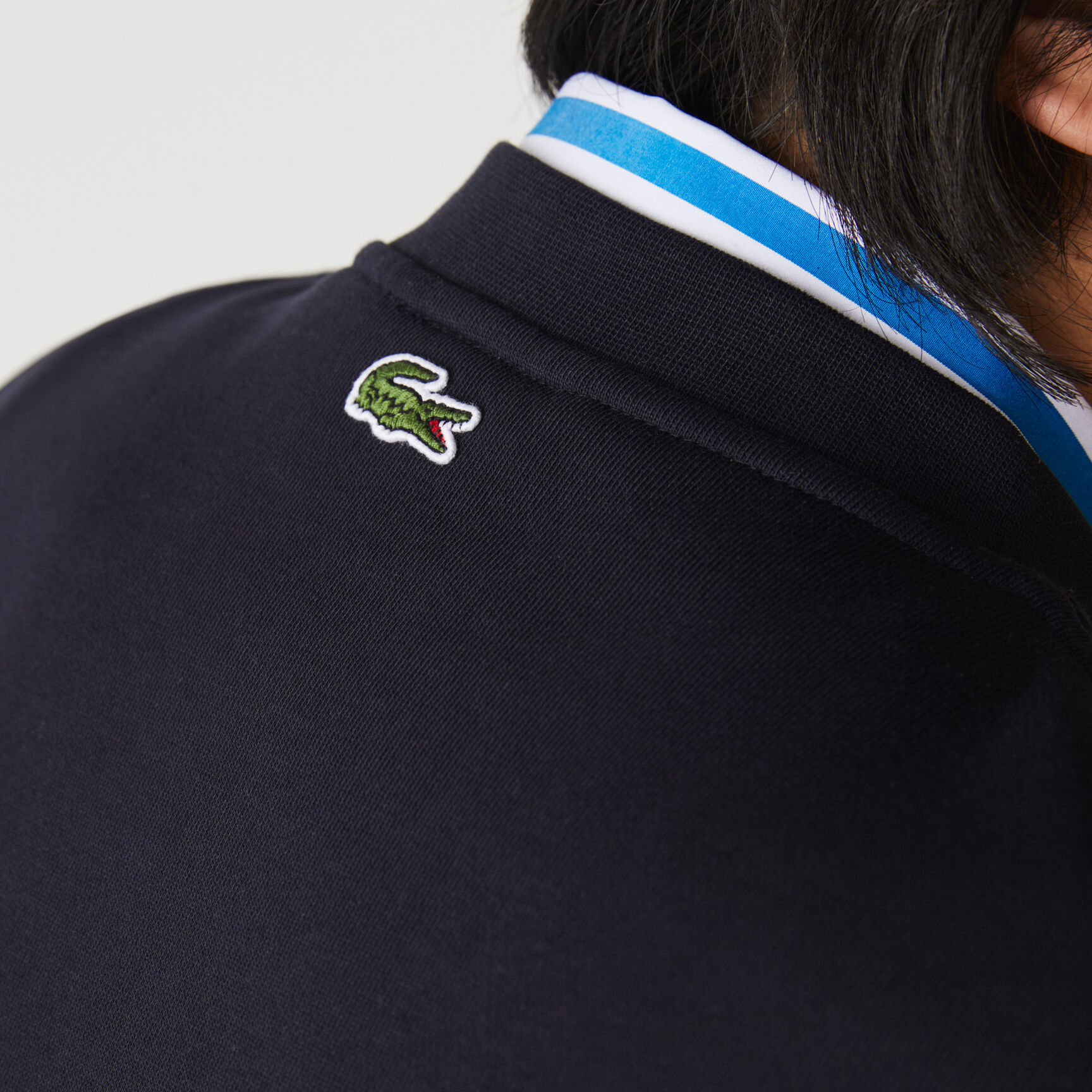 Men&rsquo;s Crew Neck Embroidered Crocodile Cotton Fleece Sweatshirt