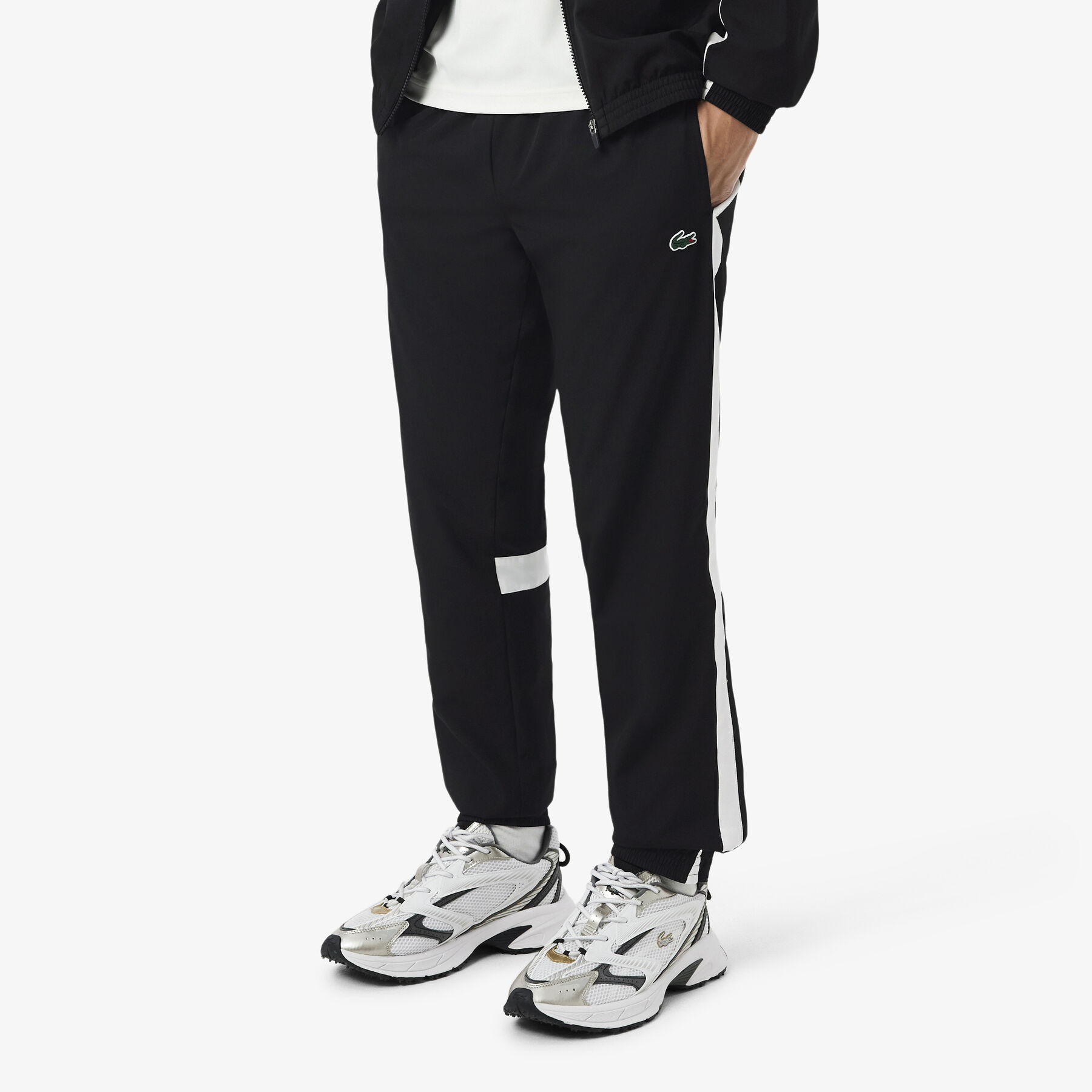 lacoste sport printed tracksuit
