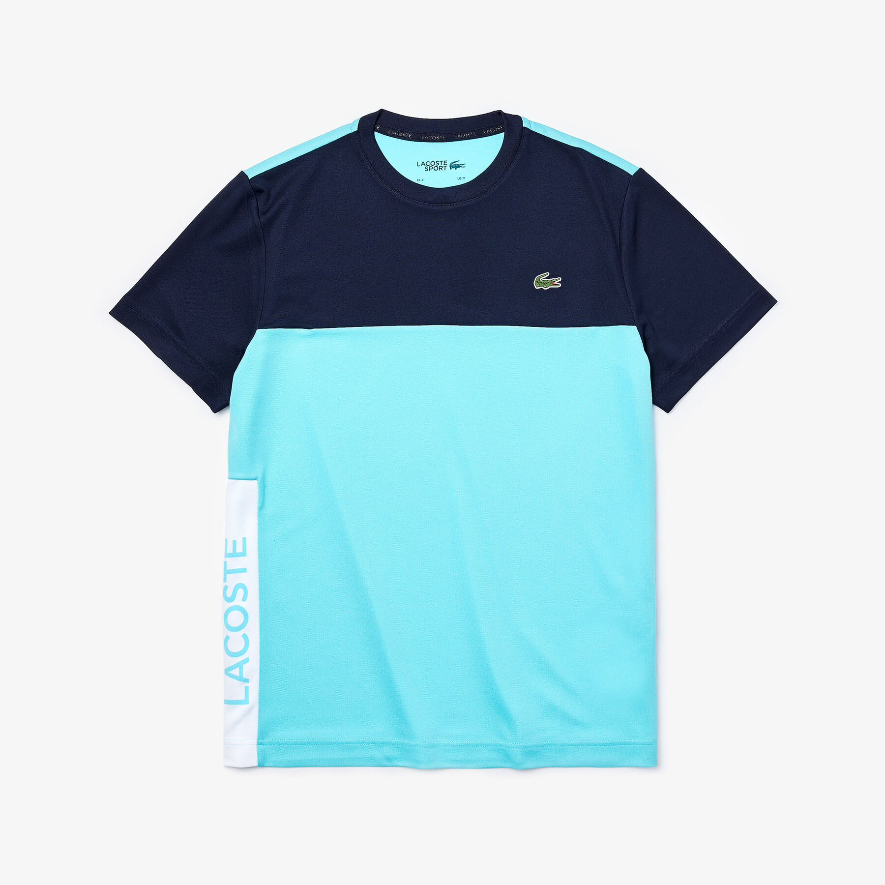 لاكوست قميص تي شيرت من البيكيه المسامي متعدد الألوان من مجموعة lacoste sport للرجال