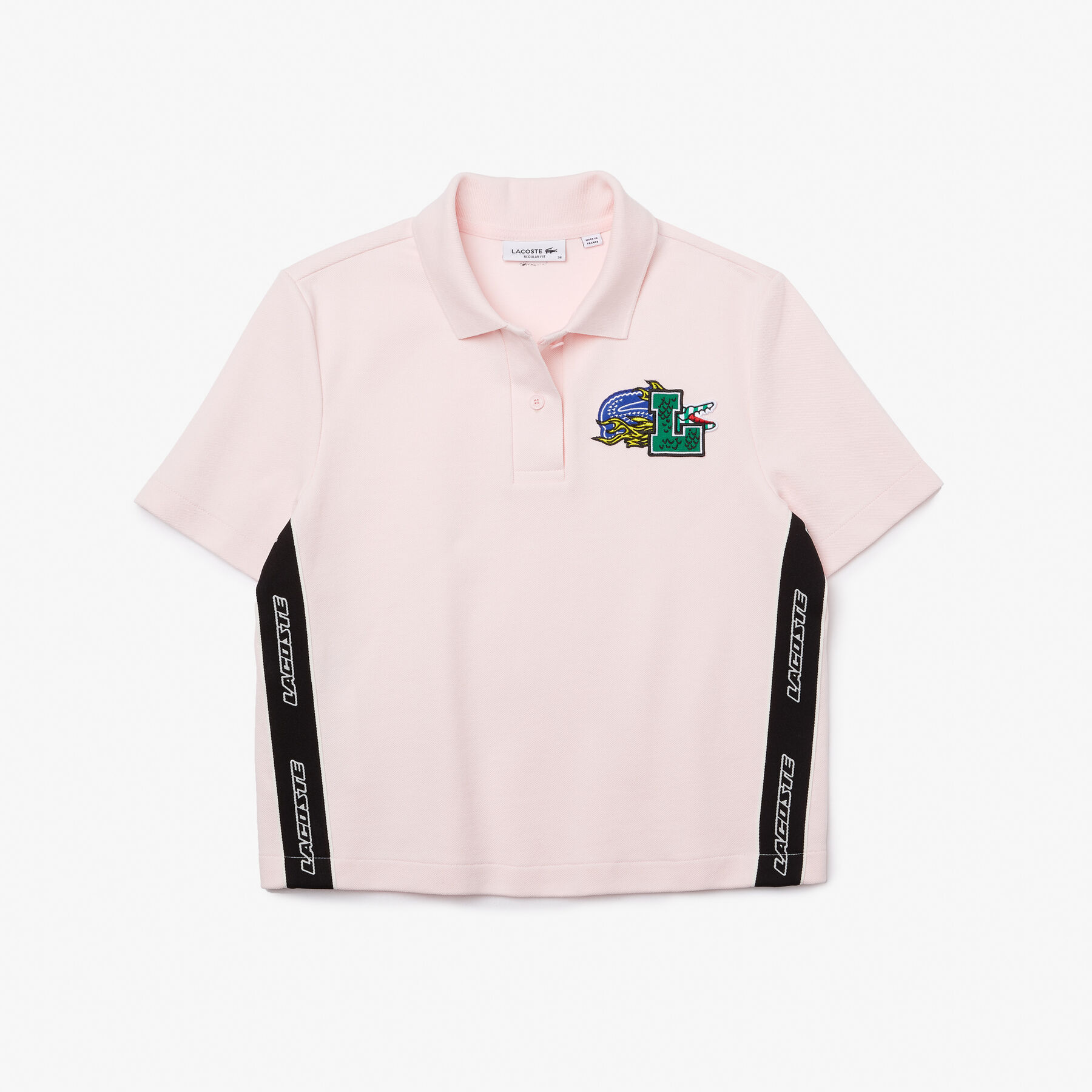 women s lacoste holiday regular fit organic cotton polo
