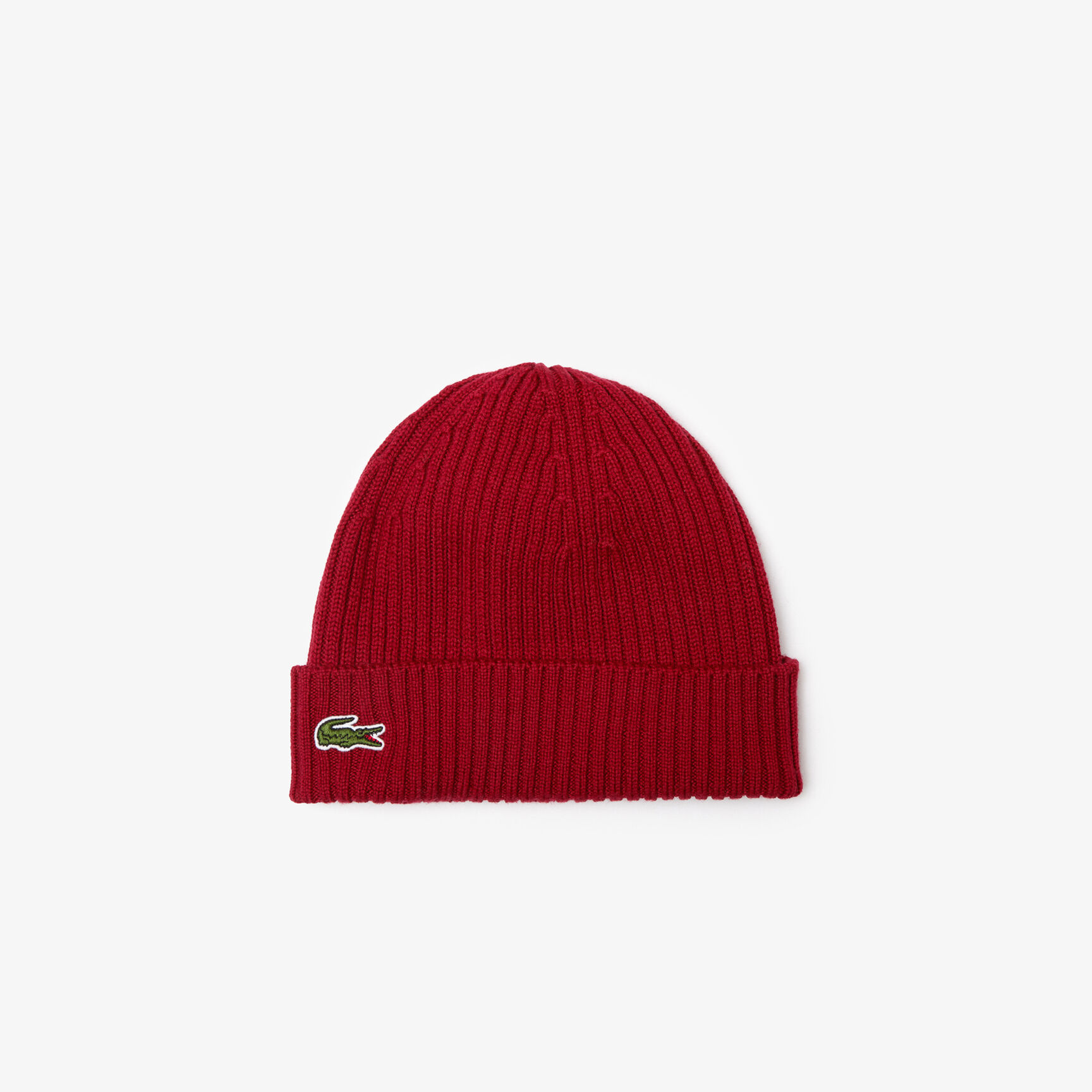 Rib Knit Brushed Wool Beanie