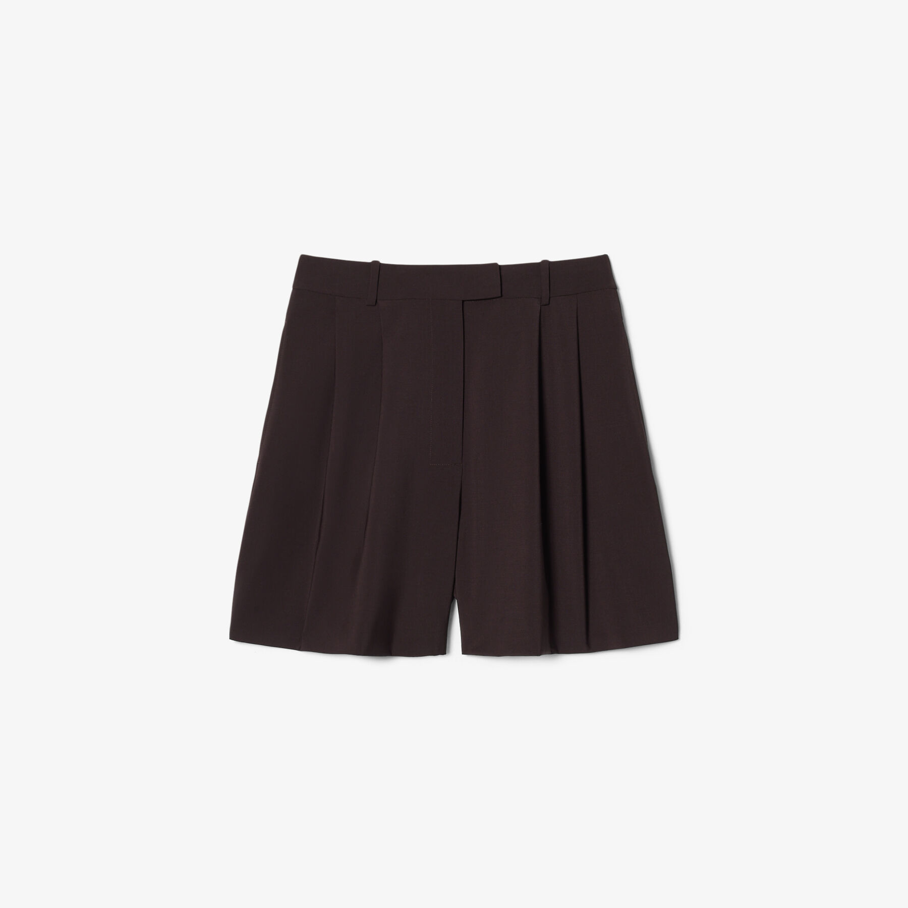 Oversized Wool Blend Pleated Bermuda Shorts lacoste oversized wool blend pleated bermuda shorts