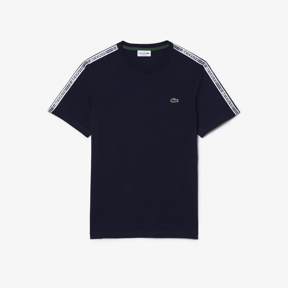 Men's Lacoste Regular Fit Logo Stripe T-shirt Men's Lacoste Regular Fit Logo Stripe T-shirt