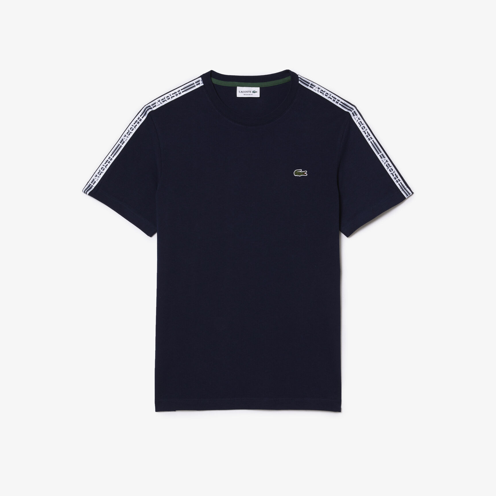 Men's Lacoste Regular Fit Logo Stripe T-shirt Men's Lacoste Regular Fit Logo Stripe T-shirt