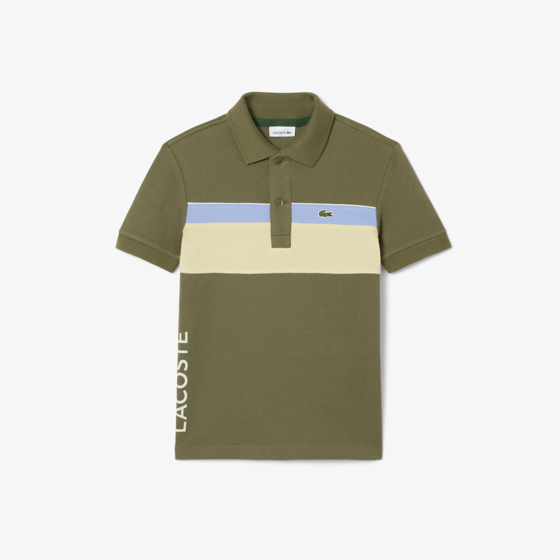 Colour-Block Pique Polo Shirt lacoste colour block pique polo shirt