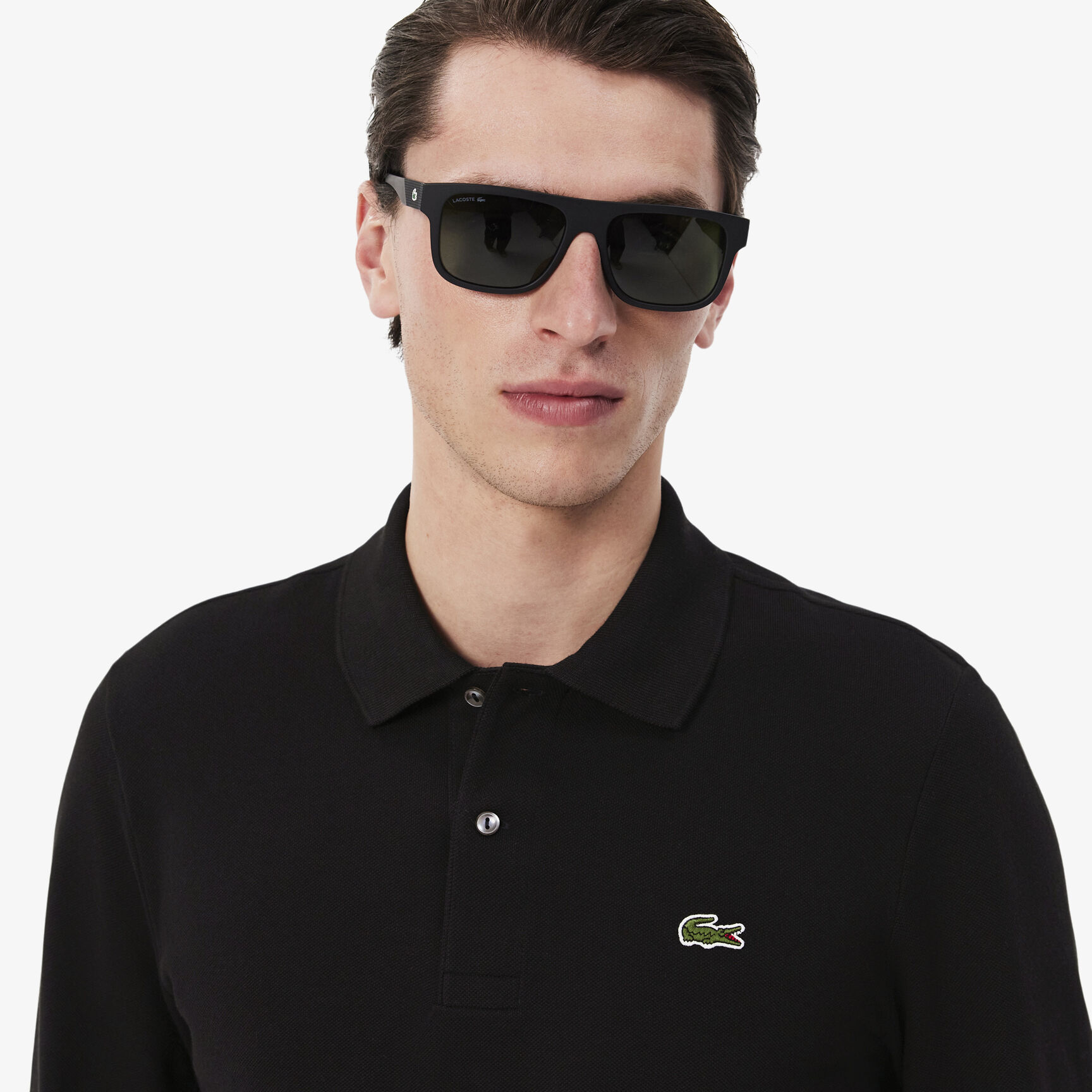 Classic Fit Long Sleeved L.12.12 Polo Shirt Classic Fit Long Sleeved L.12.12 Polo Shirt