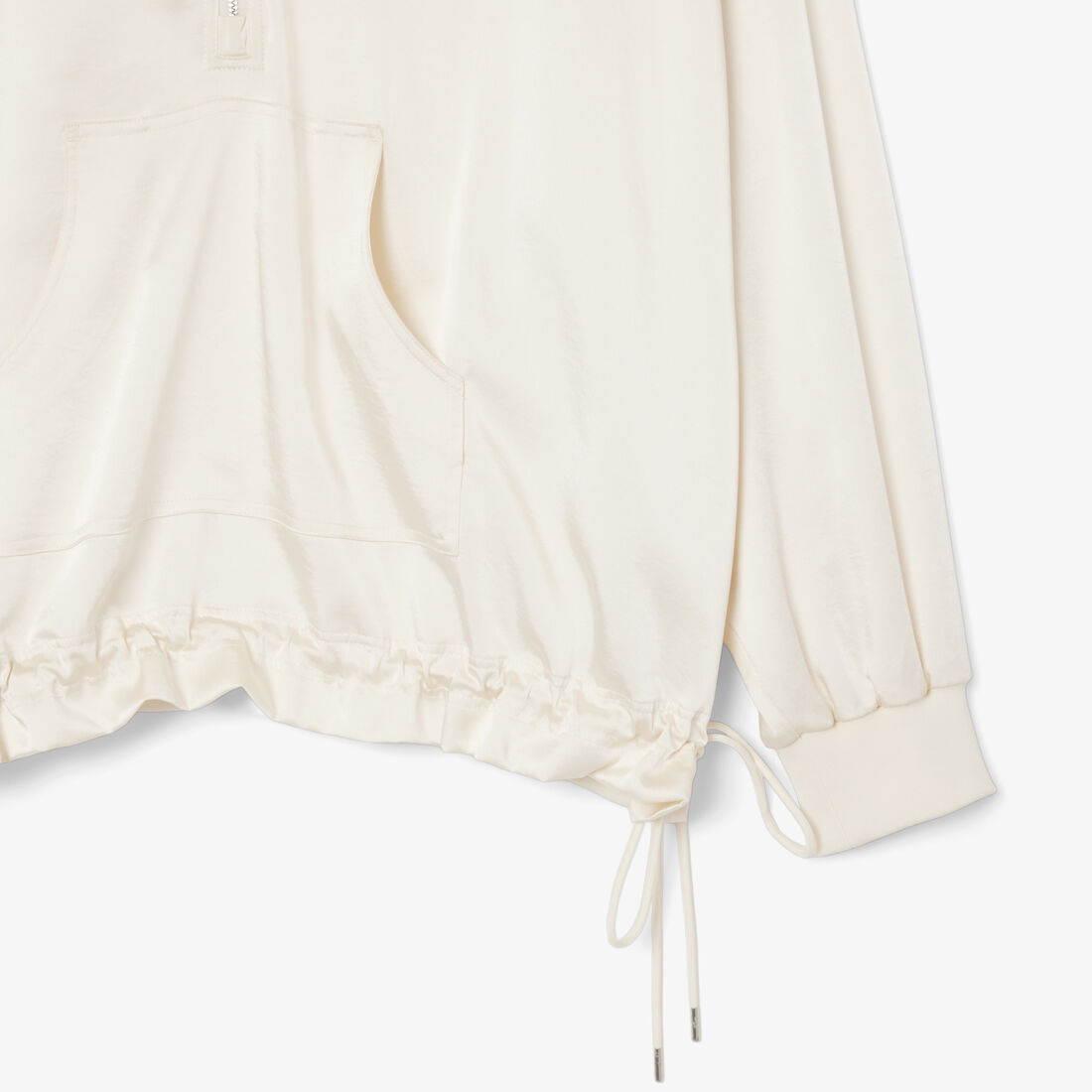 سترة كبيرة الحجم بسحاب عالي الرقبة سترة كبيرة الحجم بسحاب عالي الرقبة