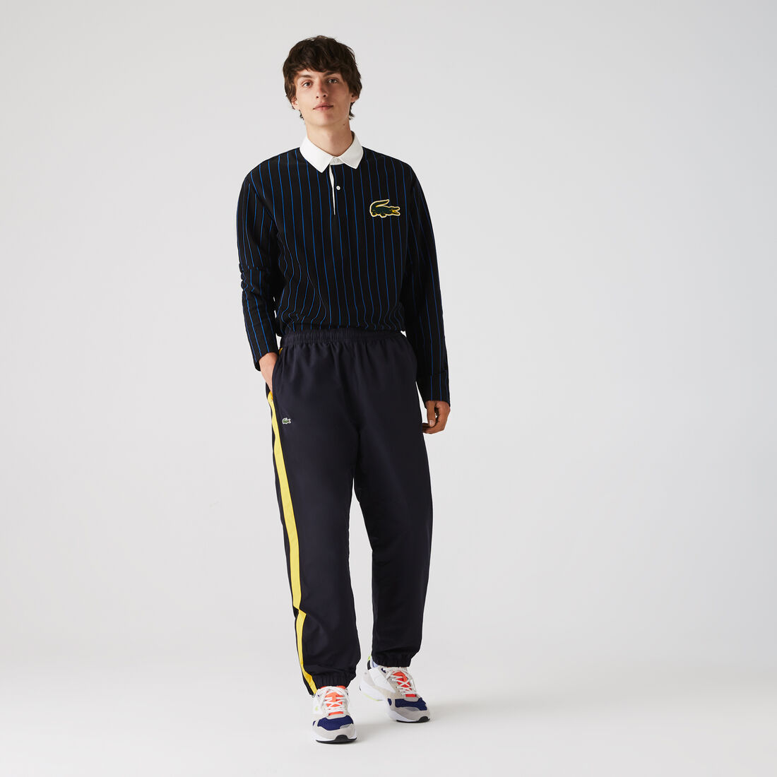 Men's Contrast Striped Water-Repellant Tracksuit Pants Men's Contrast Striped Water-Repellant Tracksuit Pants
