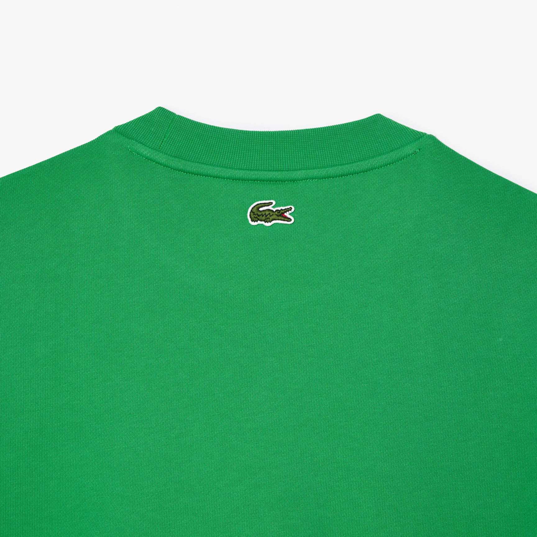 Loose Fit Monogram Print Fleece Sweatshirt