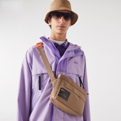 Men's Lacoste Signature Print Water-repellent Reporter Bag