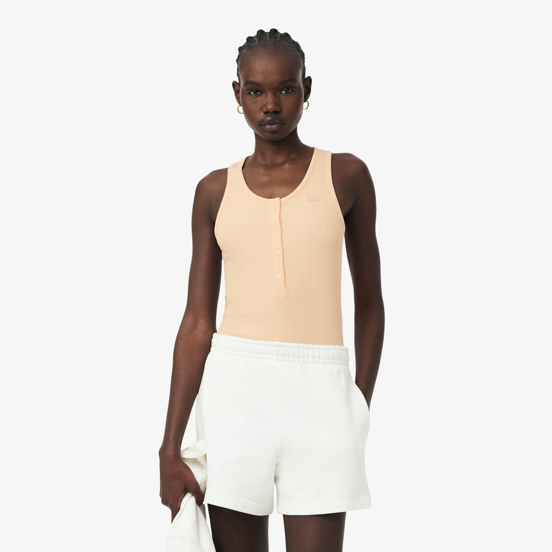 Slim Fit Ribbed Cotton Tank Top