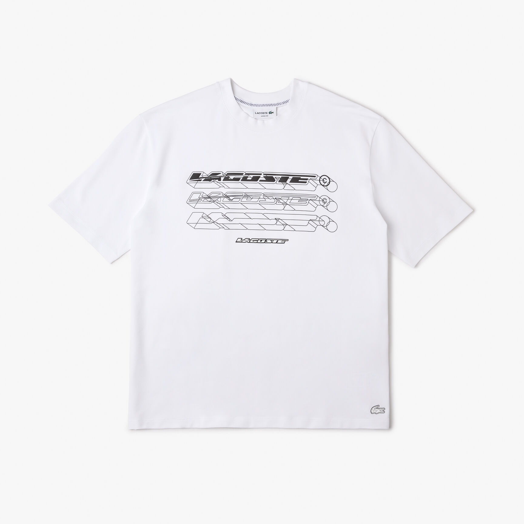 Men's Lacoste Loose Fit Organic Cotton Pique T-shirt