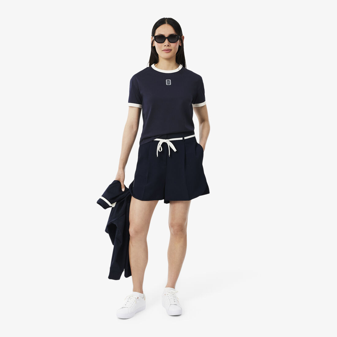 Embroidered Badge Jersey T-shirt lacoste embroidered badge jersey t shirt