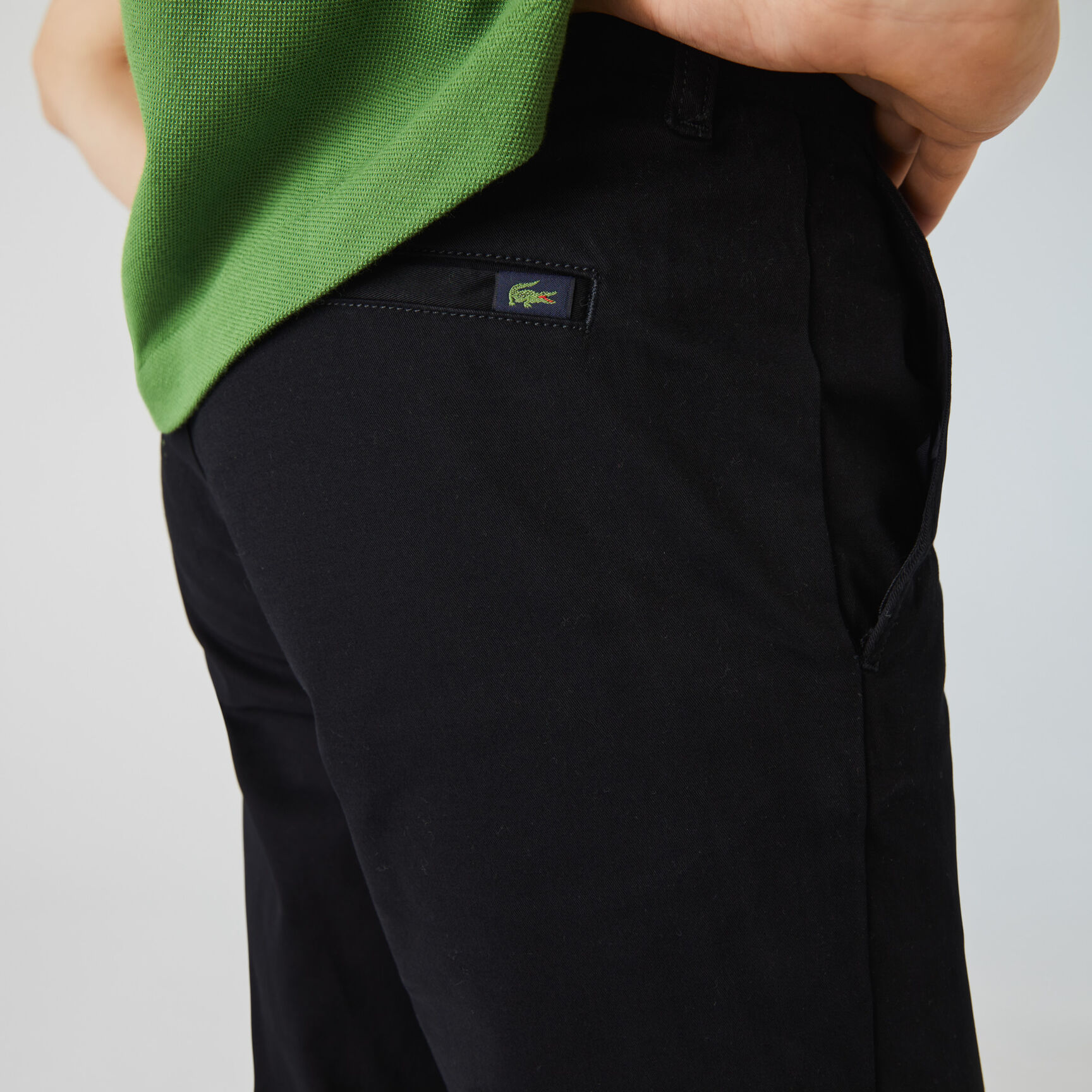 بنطال التشينو من الجبردين المرن بقصة ضيقة للرجال بنطال التشينو من الجبردين المرن بقصة ضيقة للرجال