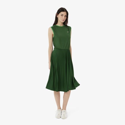 Sleeveless Pleated Dress
