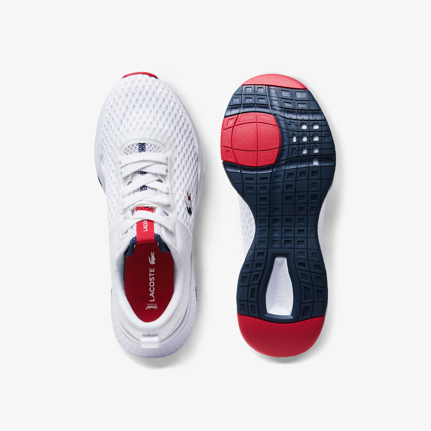 Women's Court-Drive Tricolour Textile Trainers lacoste women s court drive tricolour textile trainers