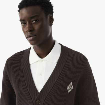 كارديجان قطني مضلع بقصة مريحة