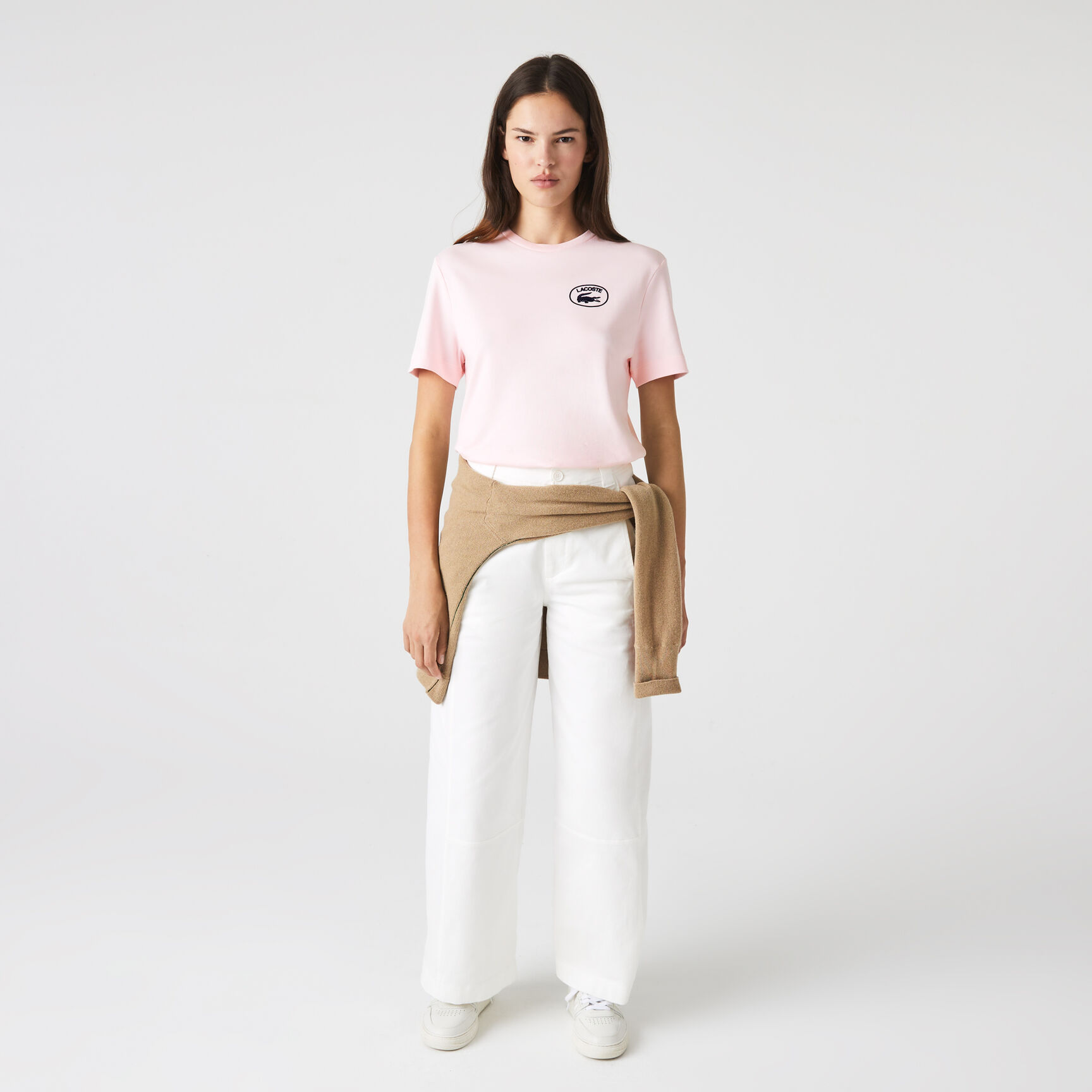 Women's Lacoste Loose Fit Organic Cotton T-shirt