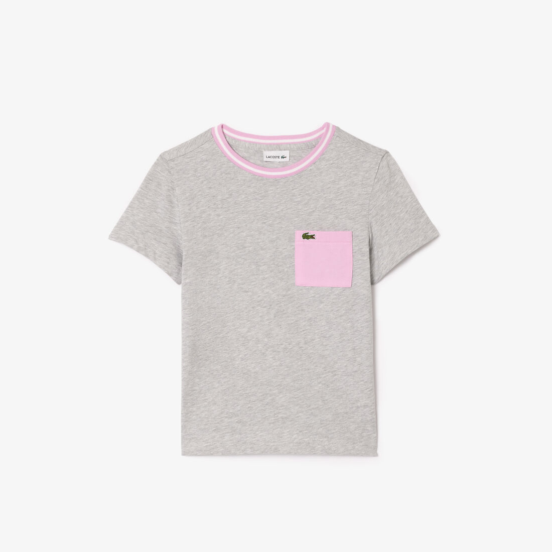 Contrast Print Cotton T-shirt