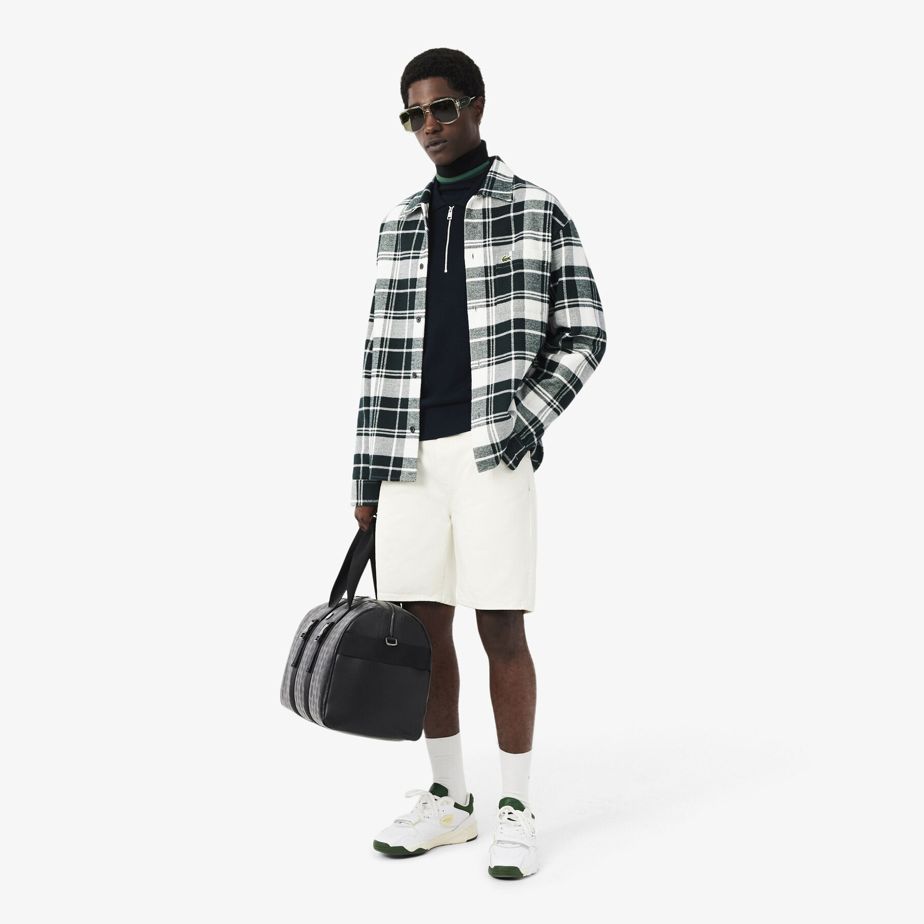 Commuter Zipped Wool Polo Collar Sweater lacoste commuter zipped wool polo collar sweater