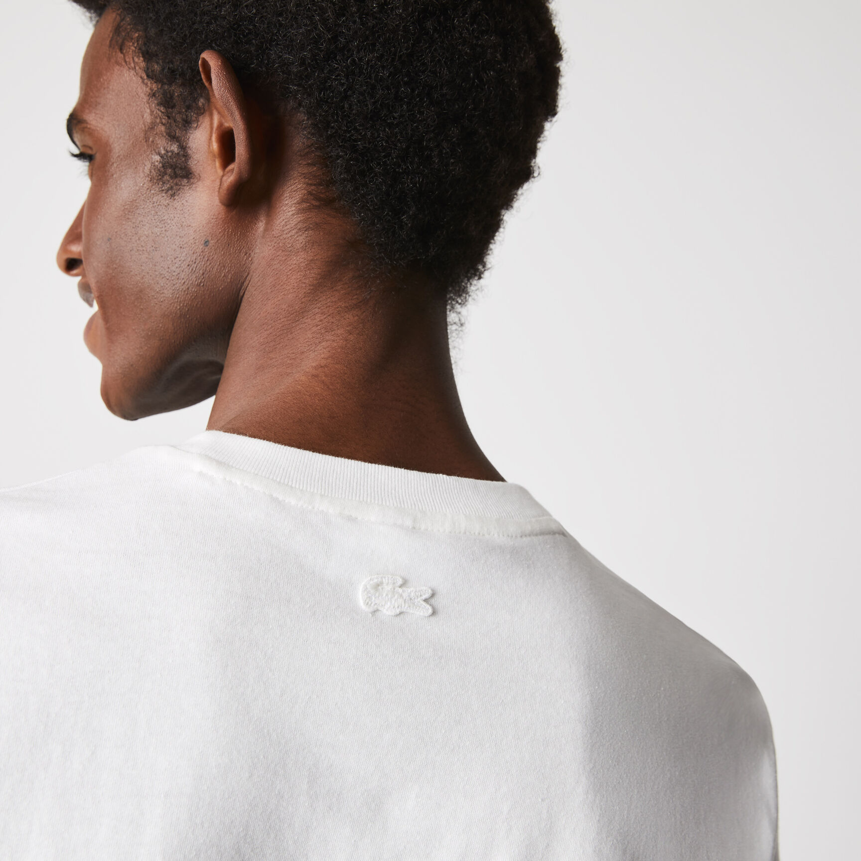 Men's Heritage Crocodile Badge Crew Neck Cotton T-Shirt