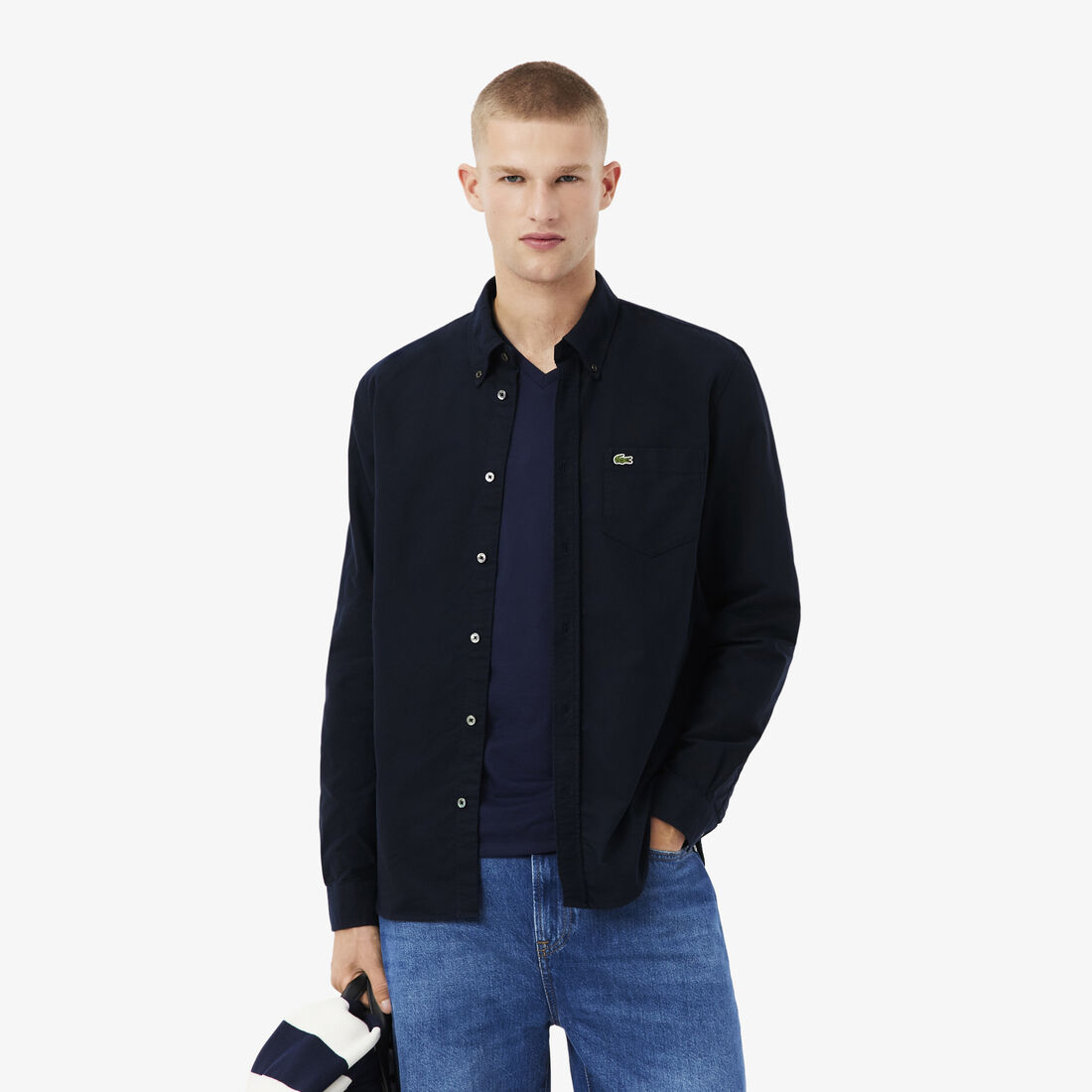 قميص أكسفورد بقصّة عادية