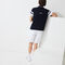 لاكوست قميص بولو للتنس من البيكيه المسامي للرجال مع أكمام مقلمة مجموعة lacoste sport